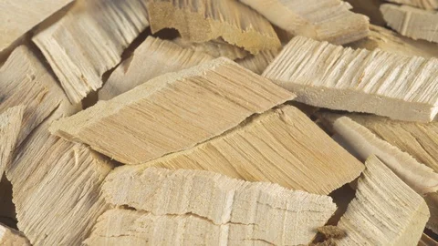 Lots of wood chips close up Stock Footage 106708311