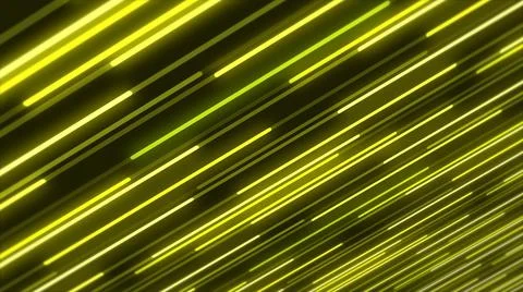 Lots of yellow neon lines background Stock Illustration
