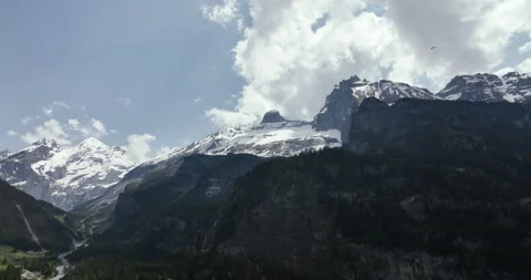 Lötschberg Switzerland Mountain range Stock Footage 247476111
