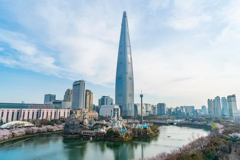 Lotte World  Stock Footage 106663071