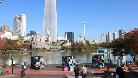 Lotte World Rides Video stock 170168641