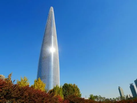 Lotte World Tower Stock Photos