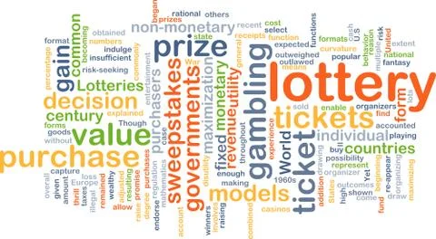 Lottery background concept Stock Illustration
