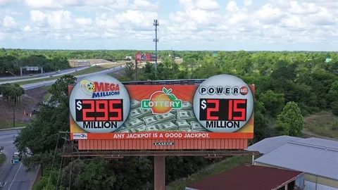 Lottery Billboard Vídeo Stock 107687587