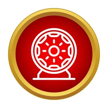 Lottery bingo drum machine vector icon design Stock Illustration