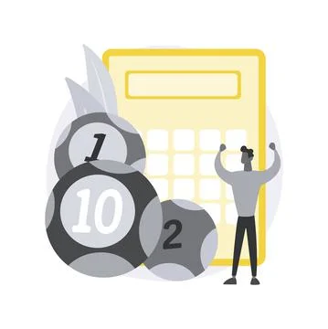 Lottery game abstract concept vector illustration. Stock Illustration