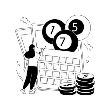 Lottery game abstract concept vector illustration. Stock Illustration