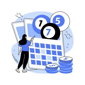Lottery game abstract concept vector illustration. Stock Illustration