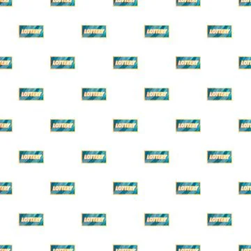 Lottery game tickets pattern vector background Stock Illustration