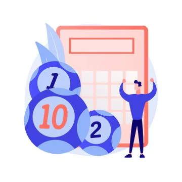 Lottery game vector concept metaphor Stock Illustration
