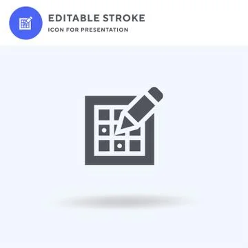 Lottery icon vector, filled flat sign, solid pictogram isolated on white, logo Stock Illustration