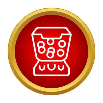 Lottery machine drawing balls for luck and chance Stock Illustration