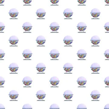 Lottery machine drawing balls seamless pattern background 스톡 일러스트