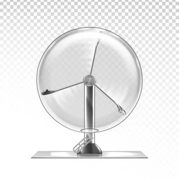 Lottery Machine Empty And Blank Equipment Vector Illustrazione stock