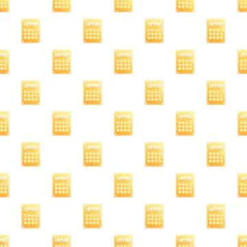 Lottery scratch card game pattern background Stock Illustration