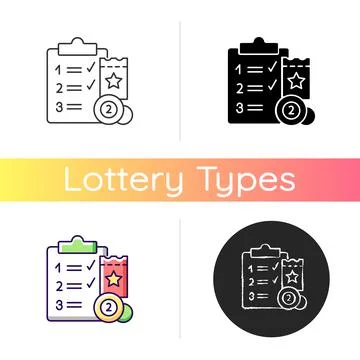 Lottery session program icon Stock Illustration
