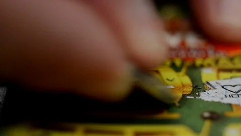 Lottery Ticket Stock Footage 97874579