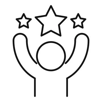 Lottery win icon outline vector. Money prize Illustrazione stock