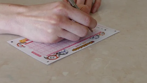 Lotto Game Of Luck Stock Footage 93609871