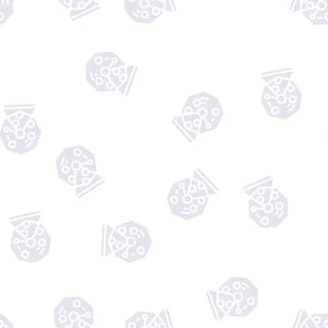 Lotto machine with balls glyph vector seamless pattern Stock Illustration