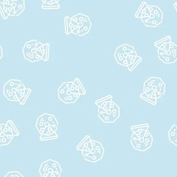 Lotto machine with balls line vector seamless pattern Stock Illustration