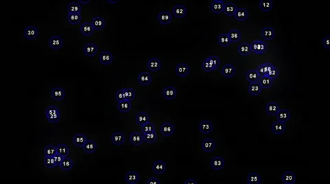 Lotto number ball Stock Footage 65014159