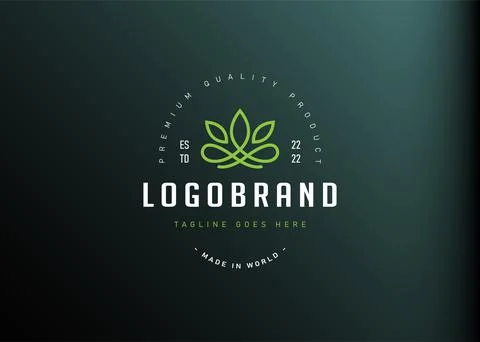 Lotus abstract logo design inspiration. Vector illustration of elegant minima Illustration
