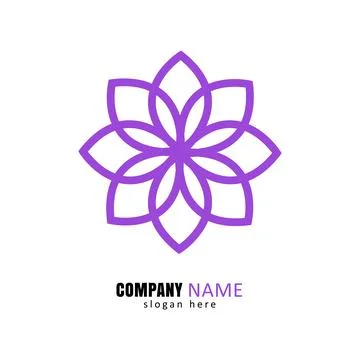 Lotus creative design logo Stock Illustration