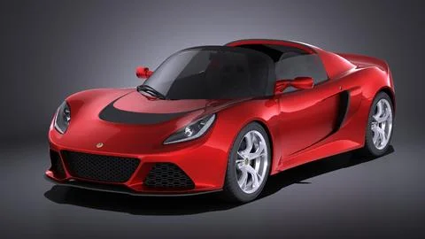 Lotus Exige S Roadster 2016 VRAY 3D Model