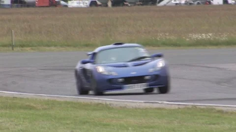 Lotus Exige on track Stock Footage 52365152