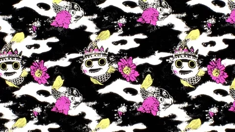 Lotus Fish Glide – Horizontal Motion Stock Footage 306519712