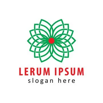 Lotus flower design Stock Illustration