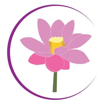 Lotus flower icon Illustrazione stock