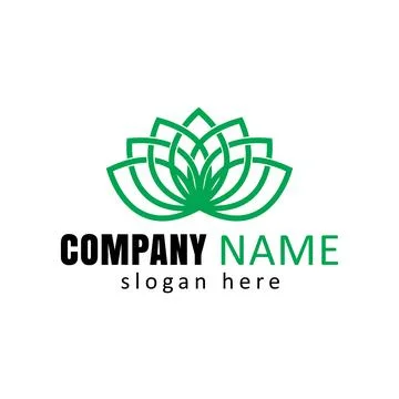Lotus flower logo Stock Illustration