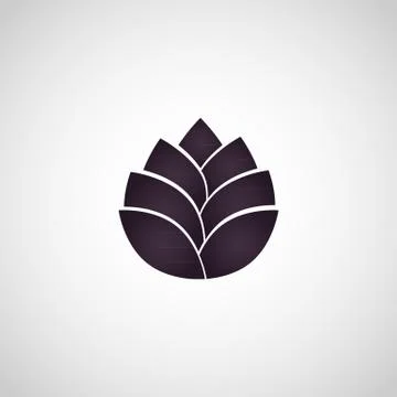 Lotus flower logo vector Stock Illustration
