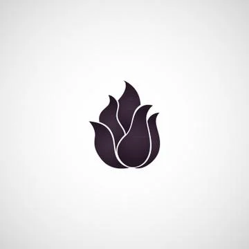 Lotus flower logo vector Stock Illustration