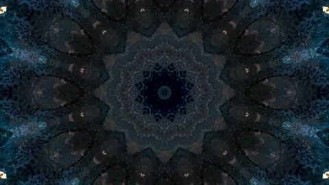Lotus flower like mandala with endless looping geometry, Vidéo 170372995