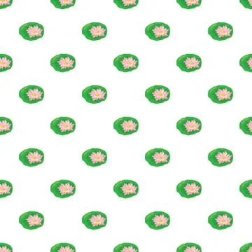 Lotus flower pattern 스톡 일러스트