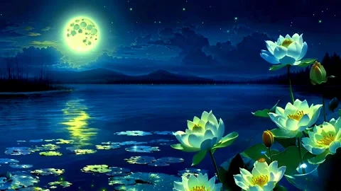 Lotus flower in spring Stock Footage 281284045