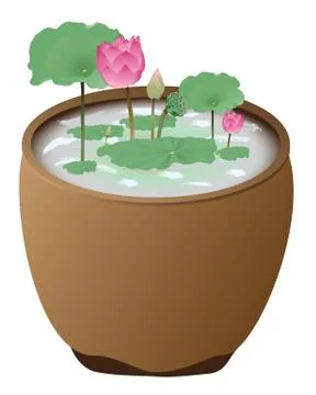 Lotus flower vector design Stock Illustration