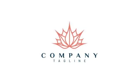 Lotus flower vector design suitable for beauty business logo Stock Illustration