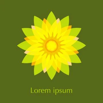 Lotus flower vector.. Stock Illustration