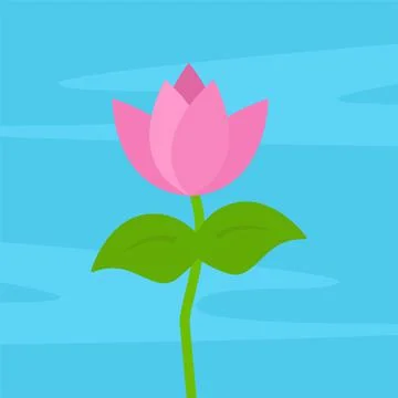 Lotus flower vector Stock Illustration