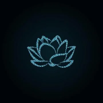 Lotus flower vector illustration Stock Illustration