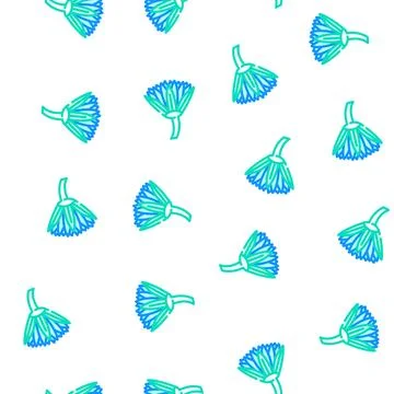 Lotus flower vector seamless pattern Stock Illustration