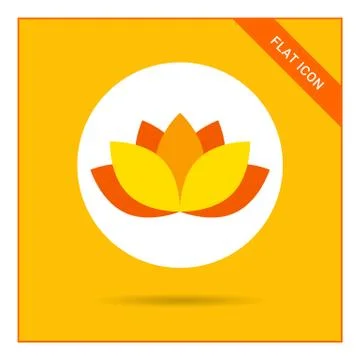 Lotus icon Stock Illustration