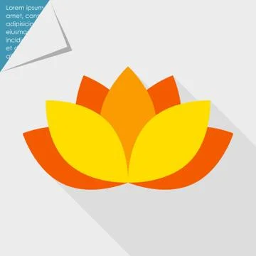 Lotus icon Stock-Illustration