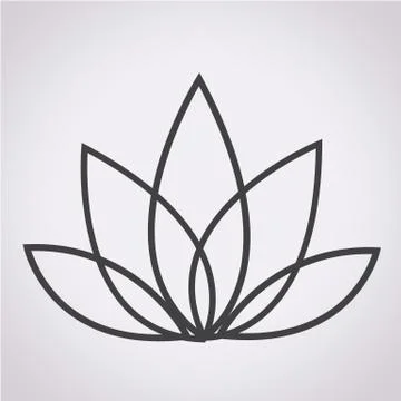 Lotus icon Stock Illustration