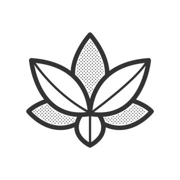 Lotus icon vector design eps10 Stock Illustration
