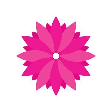 Lotus icon vector Stock Illustration